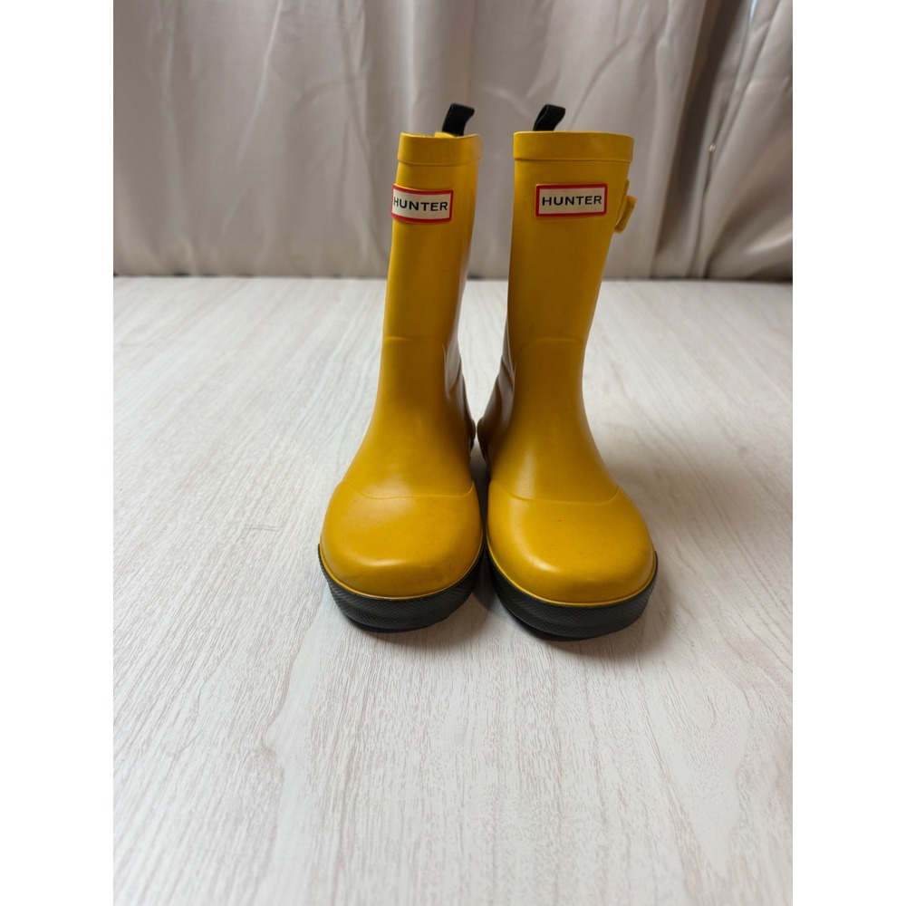 Hunter Kids First Classic Sunlight Yellow Rubber Rain Boots Size 12B 13G EU 29